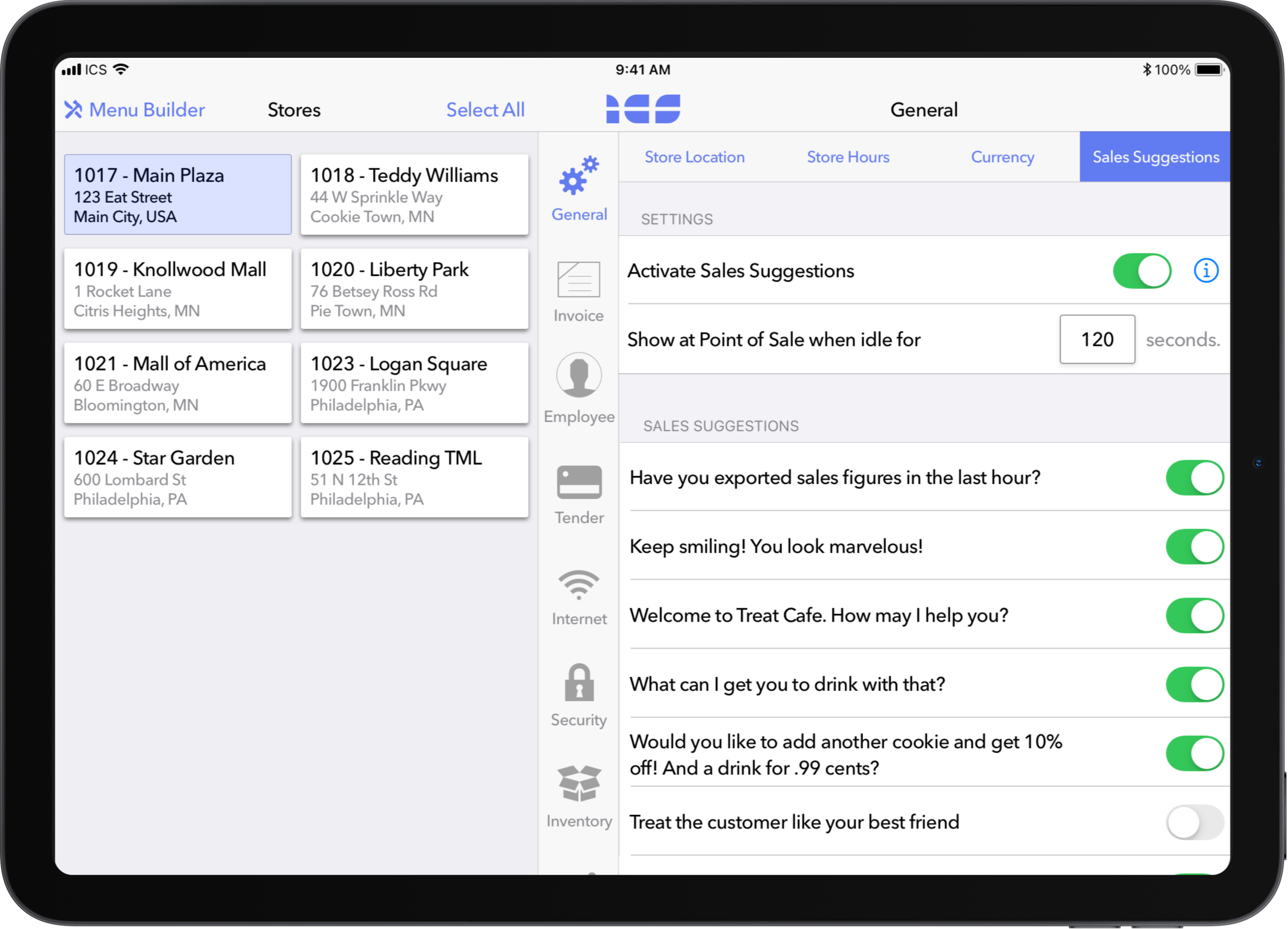 Treatware remotely configure your POS