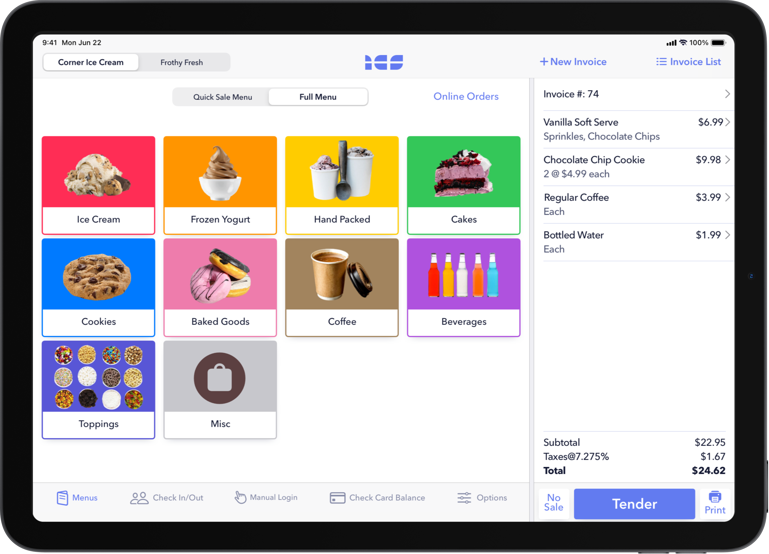 Treatware powerful point-of-sale solution