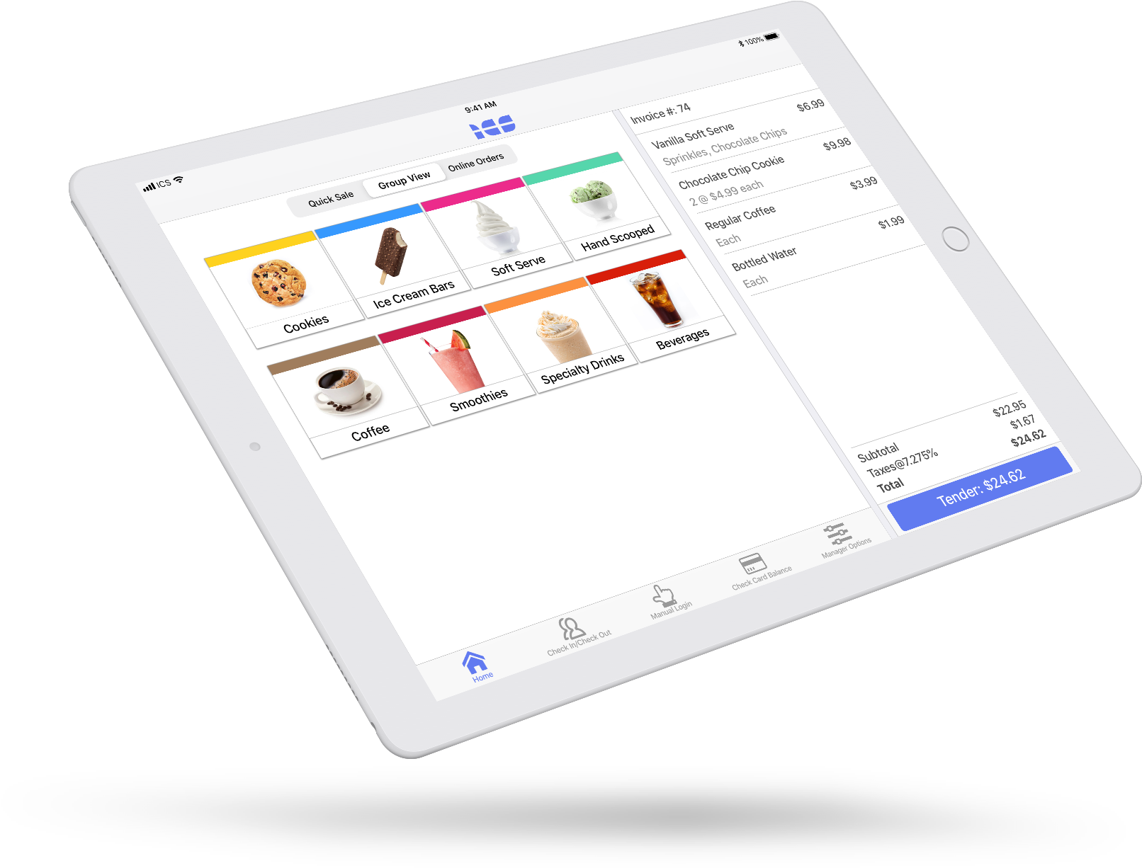 Treatware quick service POS system